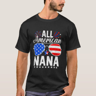 American Nana Funny 4th Of July Family Matching 1 T-Shirt