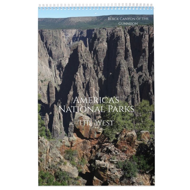 American National Parks The West Calendar (Cover)