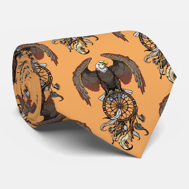 American native indians dreamcatcher tie (Rolled)