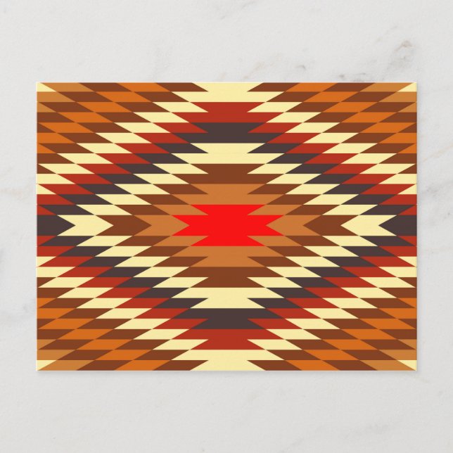american native traditional ethnic costume motif postcard (Front)