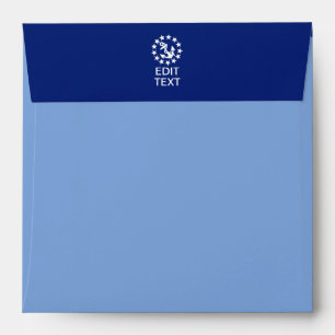 American Nautical Yacht Flag Anchor on Blue Envelopes