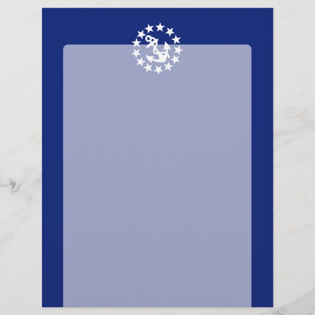 American Nautical Yacht Flag Navy Blue Decor (Front)