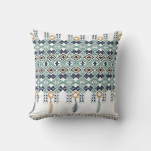 American north indian geometry seamless border. Na Cushion