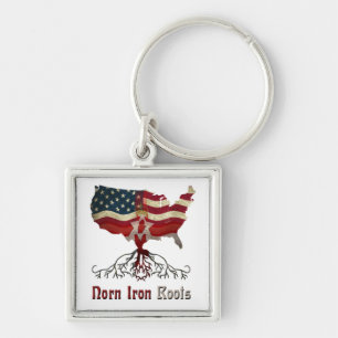 American Northern Irish Roots Key Chain