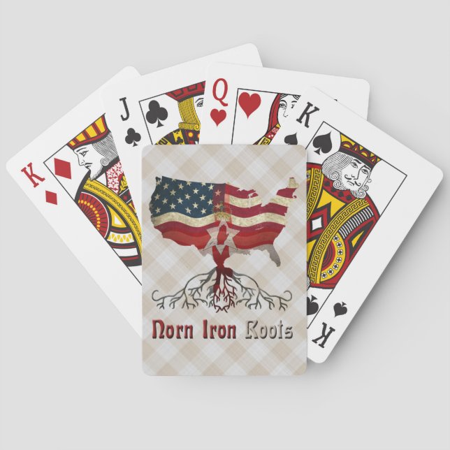American Northern Irish Roots Playing Cards (Back)
