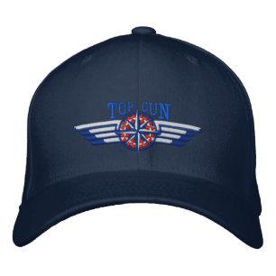 American Northern Star Compass Pilot Wings Embroidered Hat
