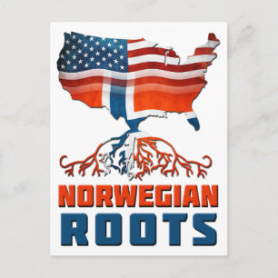 American Norwegian Roots Postcard
