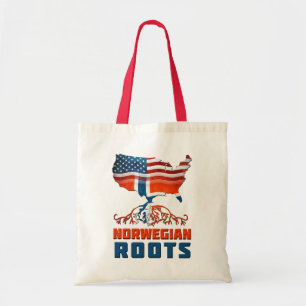 American Norwegian Roots Tote Bag