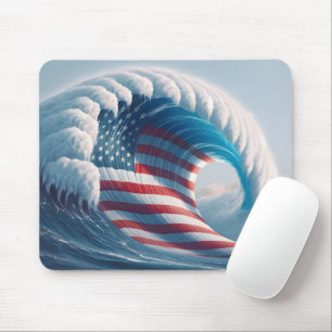 American Ocean Wave Mouse Mat