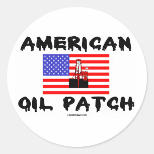 American Oil Patch,Oil Field Sticker,Oil,Rigs Classic Round Sticker