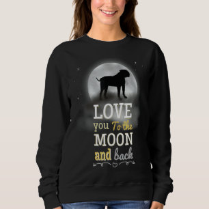 American Old Southern White Bulldog Love To The Mo Sweatshirt