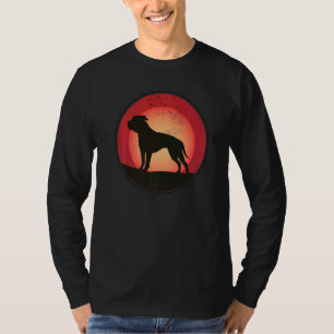 American Old Southern White Bulldog Retro 4 T-Shirt