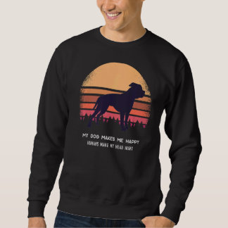 American Old Southern White Bulldog Retro 6 Sweatshirt