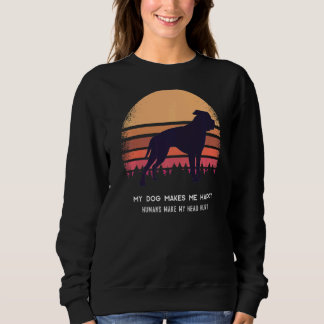 American Old Southern White Bulldog Retro 6 Sweatshirt