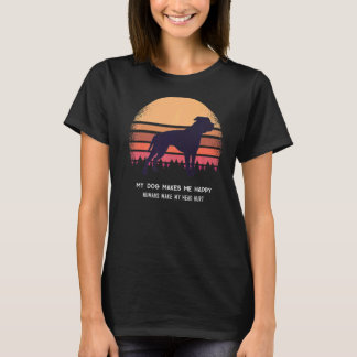 American Old Southern White Bulldog Retro 6 T-Shirt