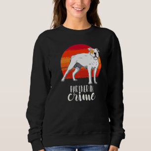 American Old Southern White Bulldog Vintage 10 Sweatshirt