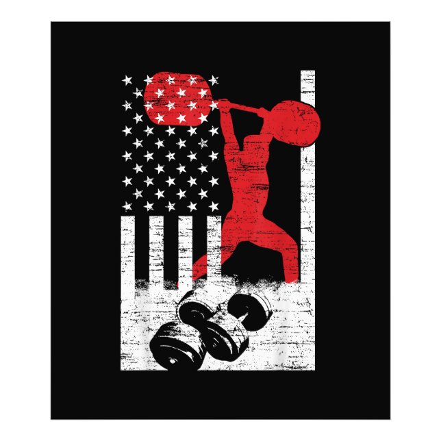 American Olympic Weightlifting Photo Print (Front)