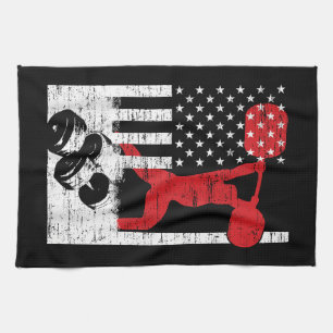 American Olympic Weightlifting Tea Towel