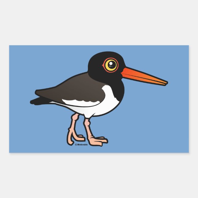 American Oystercatcher Rectangular Sticker (Front)