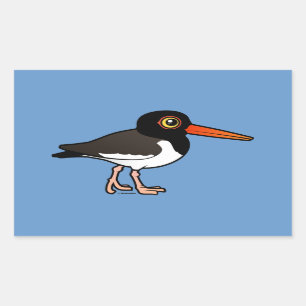 American Oystercatcher Rectangular Sticker