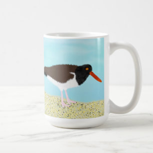 American oystercatchers on the Beach Coffee Mug