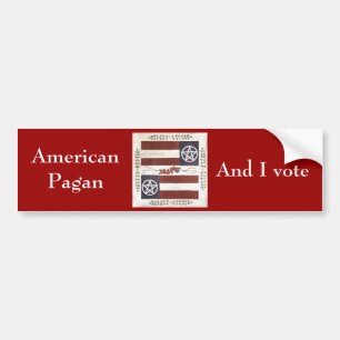 American Pagan Bumper sticker