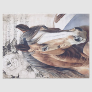American Paint Horse Decoupage Tissue Paper