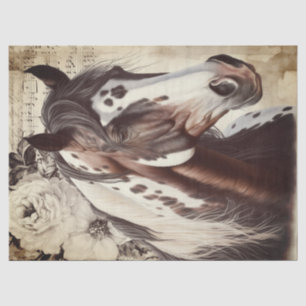 American Paint Horse Decoupage Tissue Paper