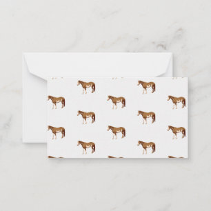 American Paint Horse Equestrian Watercolor Card