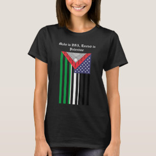 American Palestinian T-Shirt: Patriotic Keffiyeh T-Shirt