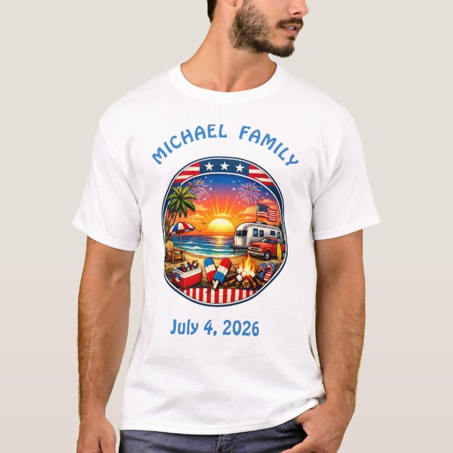 American party matching tee shirts (Front)