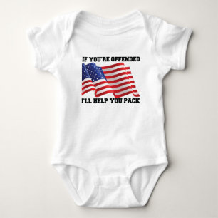 American patriot baby bodysuit