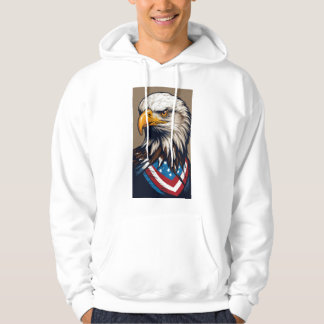 American Patriot Bald Eagle T-Shirt Design Hoodie
