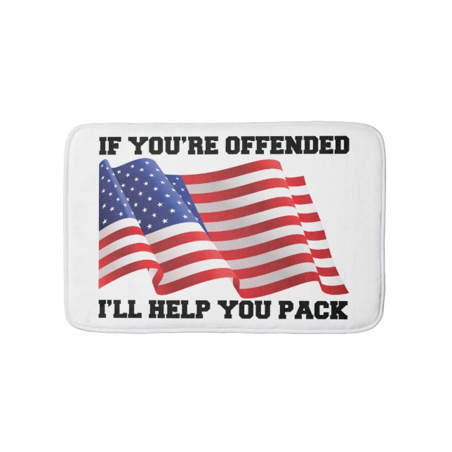 American patriot  bath mat (Front)