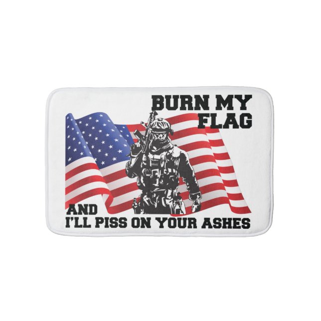 American Patriot  Bath Mat (Front)
