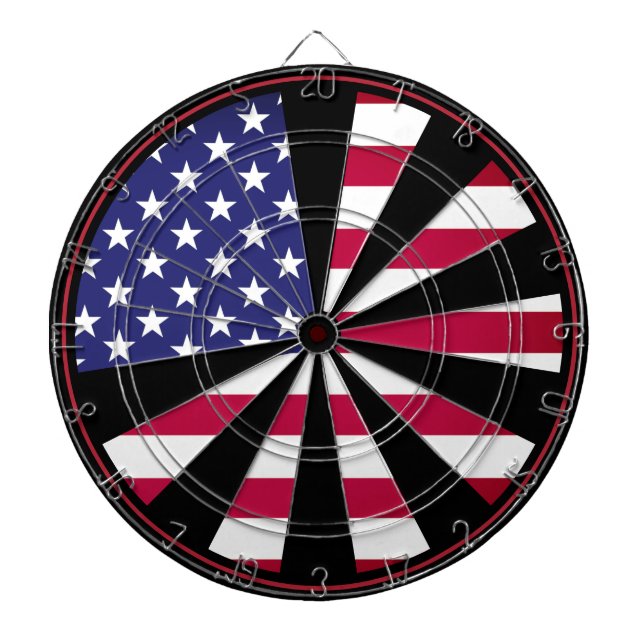 American Patriot Dartboard & Flag USA / darts game (Front)