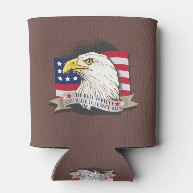 American Patriot Eagle  Can Cooler (Back)