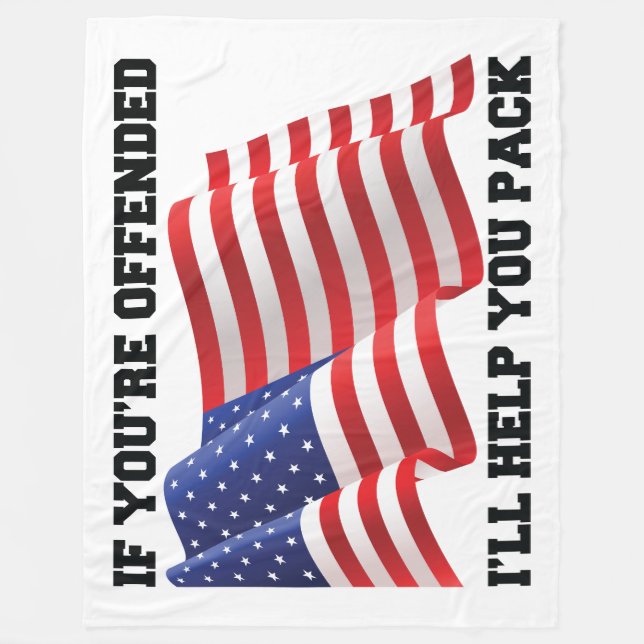 American patriot fleece blanket (Front)
