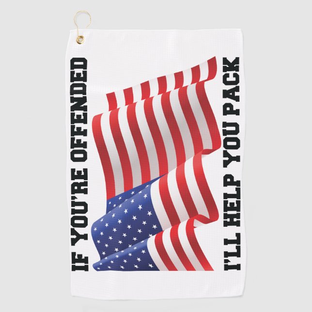 American patriot golf towel (Front)