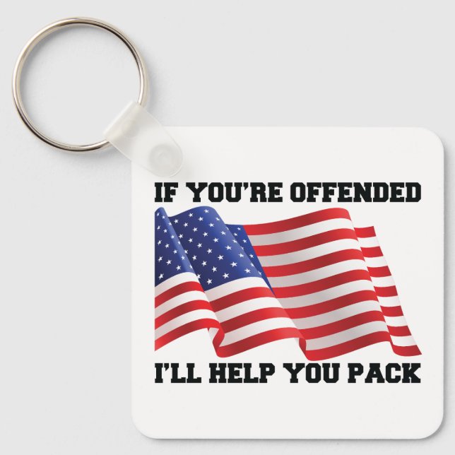 American patriot  key ring (Front)