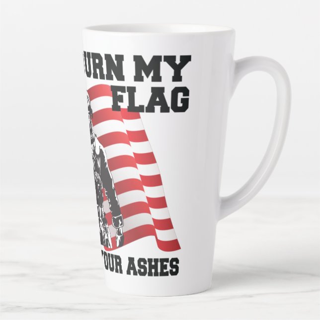 American Patriot  Latte Mug (Right)