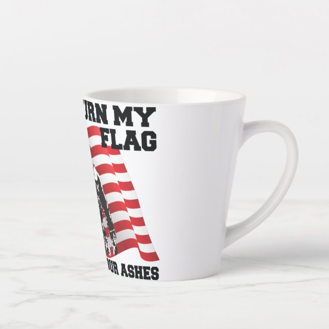 American Patriot  Latte Mug (Right)