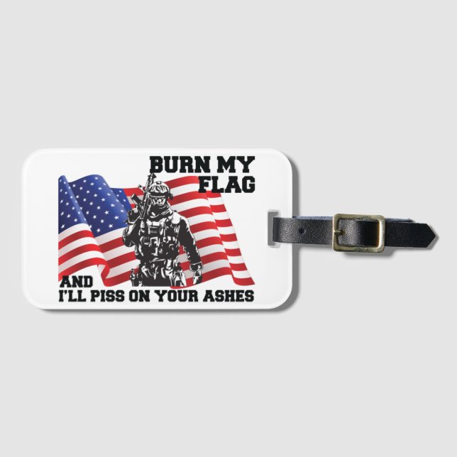 American Patriot  Luggage Tag (Front Horizontal)