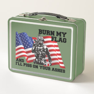 American Patriot  Metal Lunch Box