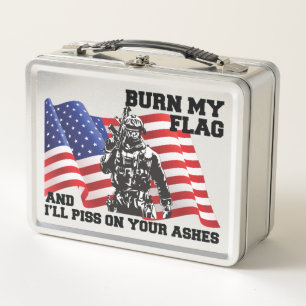 American Patriot  Metal Lunch Box
