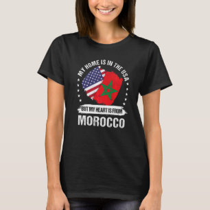 American Patriot Morocco Flag American Morocco Roo T-Shirt
