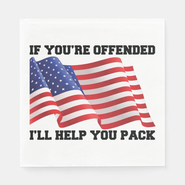 American patriot  napkin (Front)