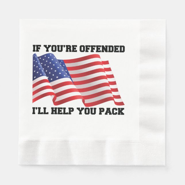 American patriot  napkin (Front)