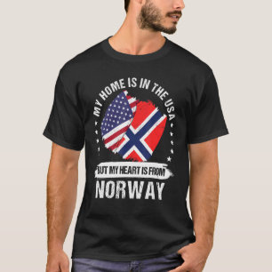 American Patriot Norway Flag American Norwegian Ro T-Shirt
