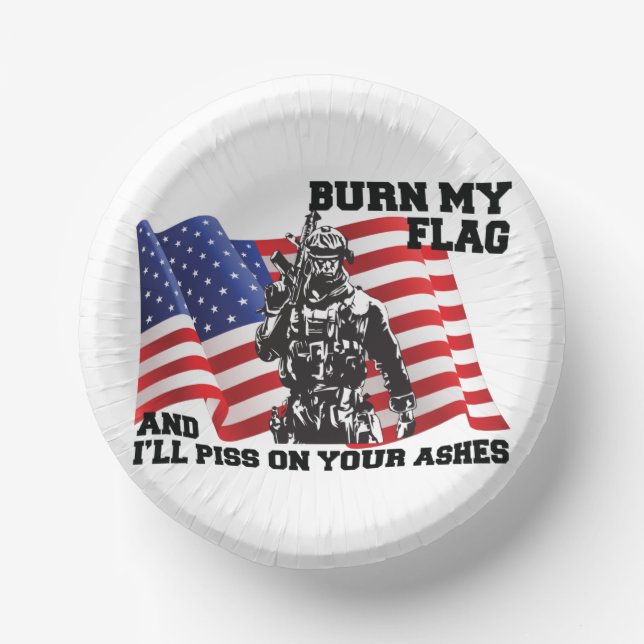 American Patriot  Paper Plate (Front)